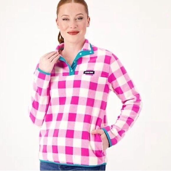 Lands' End | Heritage Fleece Snap Neck Pullover - Picture 1 of 2